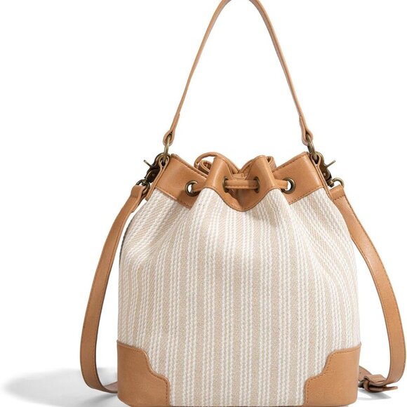 X Lee Bucket Bag for Women Drawstring Hobo Crossbody Bag with Detachable Straps - Picture 7 of 7